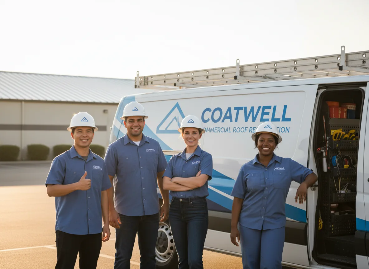 Commercial roof coating company in Estherwood, LA
