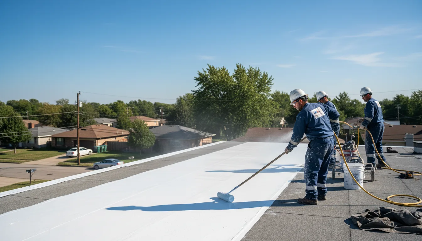 Commercial roof coating in Estherwood, LA near me